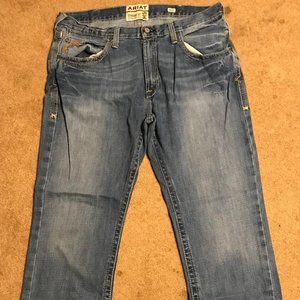 Mens Ariat M5 Straight leg 38x32 jeans